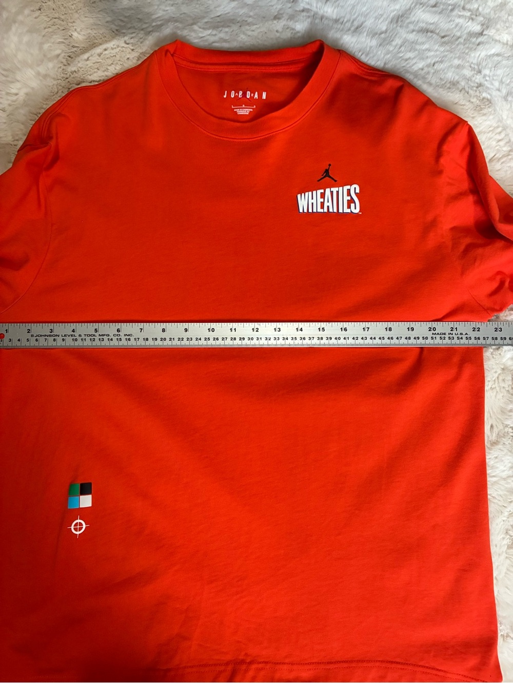 Jordan - Air Jordan Wheaties Flight MVP 85 Top 'Rush Orange Long Sleeve Shirt - Picture 6 of 9